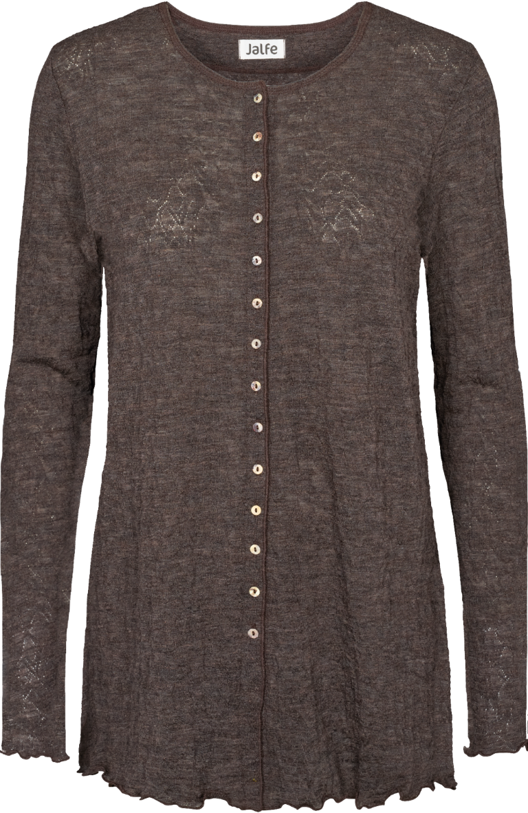 Cardigan jacquard merino